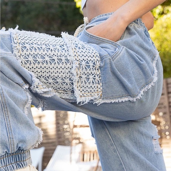 Pol crochet pockets cargo pants - Picture 6 of 8